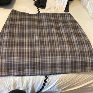 Plaid mini skirt